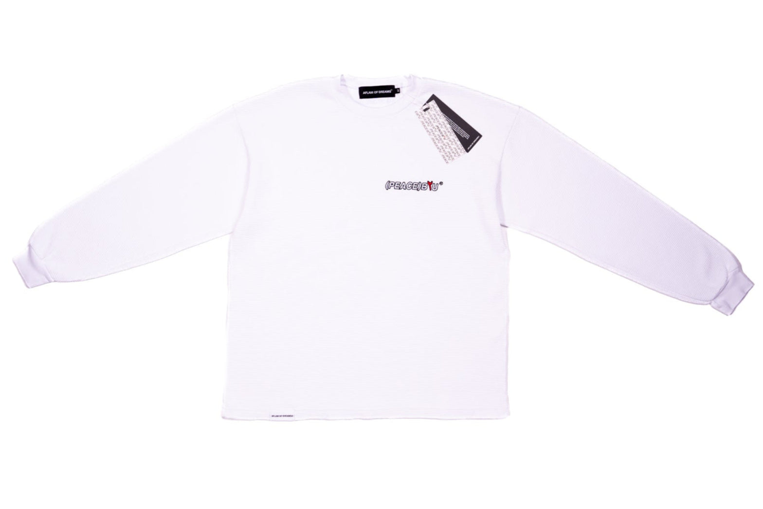 (PEACE)B2U® Long-Sleeve - White